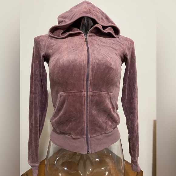 Bundle of 2 Juicy Couture velour hoodies. Size Small. - Picture 3 of 4